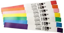 Zebra polsbandjes, Z-Band Direct, adhesive closure, child, length: 25.4x177.8mm, colour: white, contains 6 cartridges