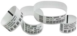 Zebra Z-Band UltraSoft polsbandjes, adult, wit