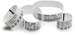 Zebra polsbandjes,  Synthetic, 19x279.4mm, Direct thermal, Z-Band UltraSoft, Adhesive closure, HC100 cartridge, 175 bands/cartridge, 6 cartridges/box