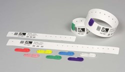Zebra Z-Band QuickClip, adult, colour: white, contains 4 cartridges of 240 bands