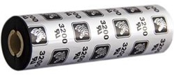 Zebra Thermal transfer ribbon, 3200, wax/ hars, 110mm, 74m, Buitenkant, Zwart