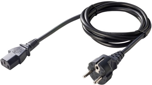 Zebra EU standard AC line cord, C13, 1.8, for power supply: PWRS-14000-148R, PWRS-14000-148C, PWRS-14000-241R, and PWRS-0102246H51R