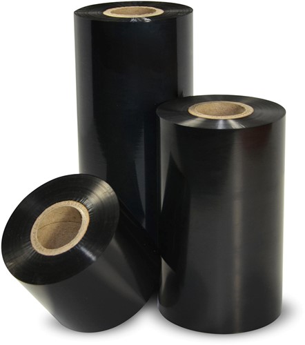 Zebra Thermal transfer ribbon, 3200, wax/ hars, 84mm, 74m, Buitenkant, Zwart