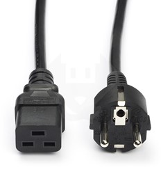 Zebra power cord, C19, EU voor Zebra Intelligent Cabinets