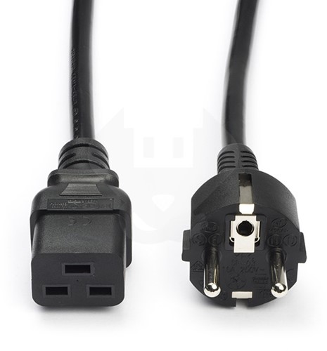 Zebra power cord, C19, EU voor Zebra Intelligent Cabinets