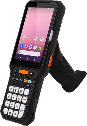 Point Mobile PM452 mobiele computer – Wi-Fi 6E, 4G LTE, numeriek (met alfa-shift) toetsenbord, EX30 long range 1D/2D-imager, 4/64 GB, extended accu-3