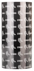Zebra 2300 Wax Thermotransferlint 110 mm x 450 m, Zwart, 02300BK11045